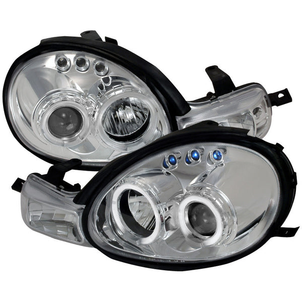 HEADLIGHT HALO LED PROJECTOR CHROME